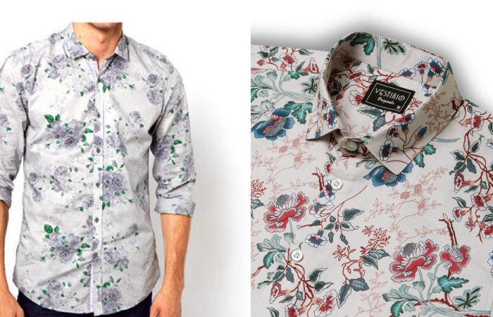 The Flower Style Casual Men's Shirt
